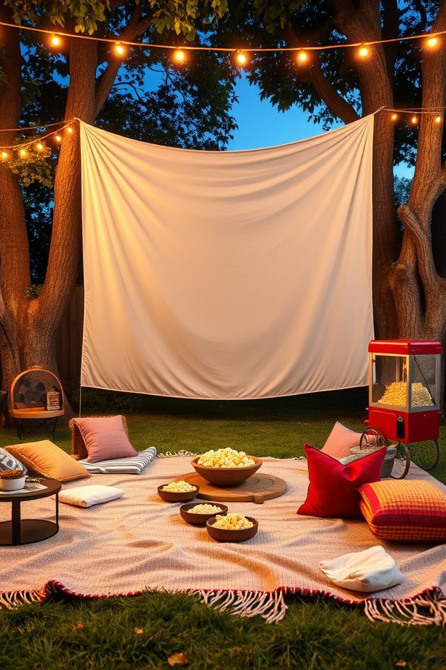 backyard cinema under stars