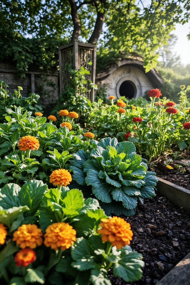beautiful edible flower garden