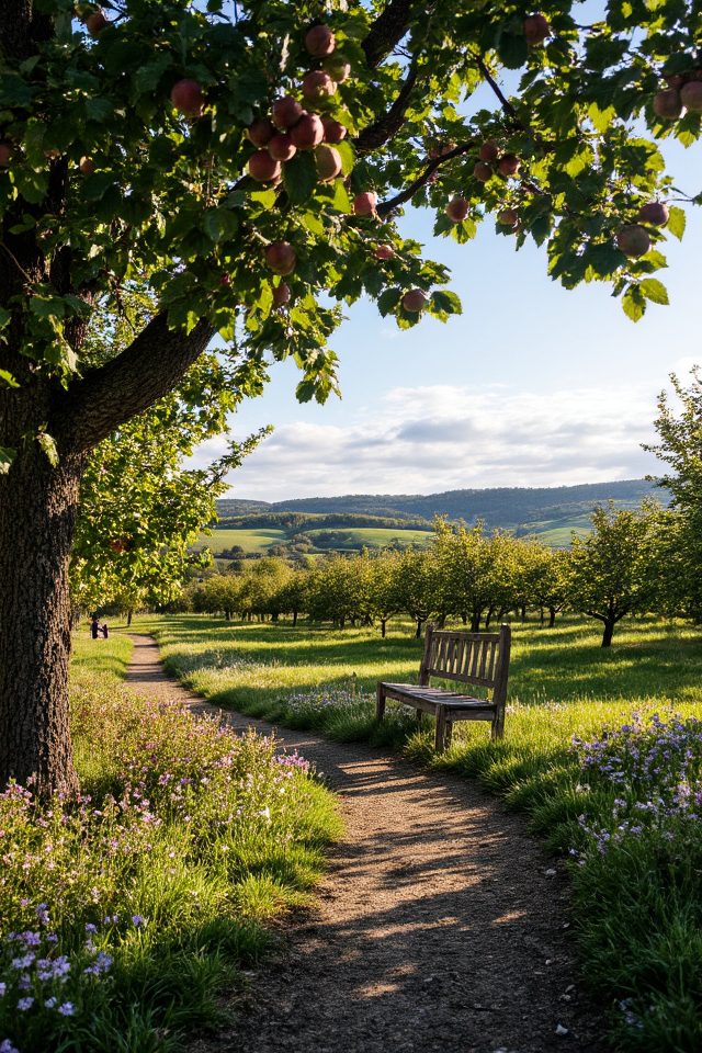 beautiful orchard layout design