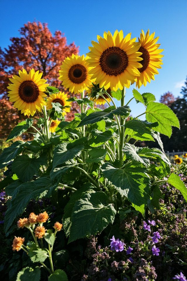 bold autumn sunflower statements