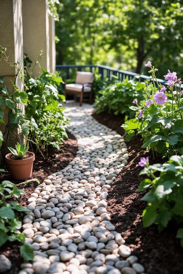 charming mini garden path