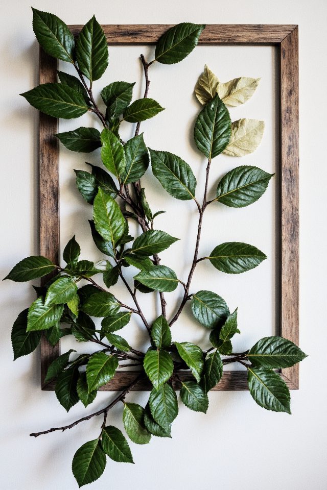 coffee plant wall art