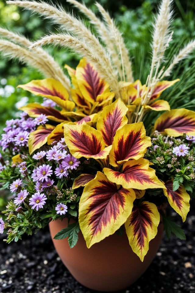 colorful crotons for fall