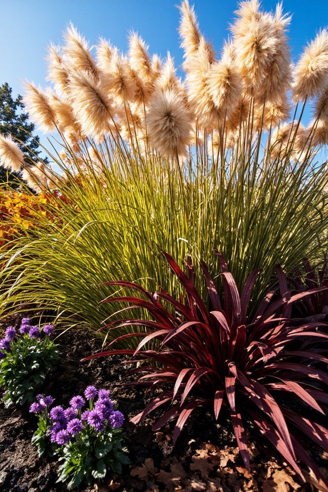 colorful grasses enhance landscapes