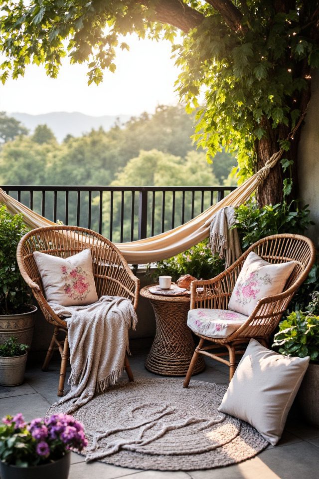 comfortable outdoor seating area