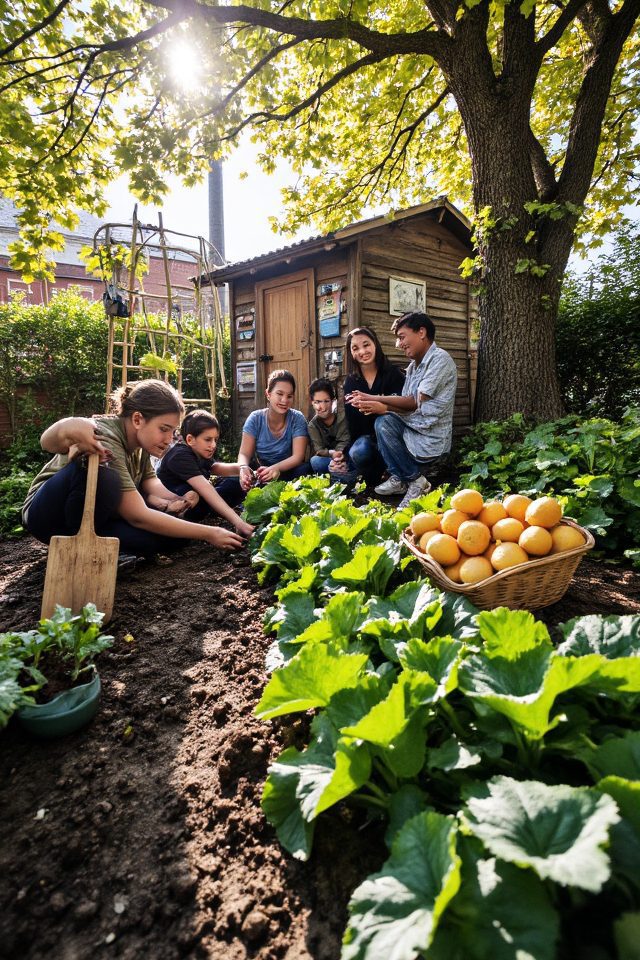 community gardening for harvests