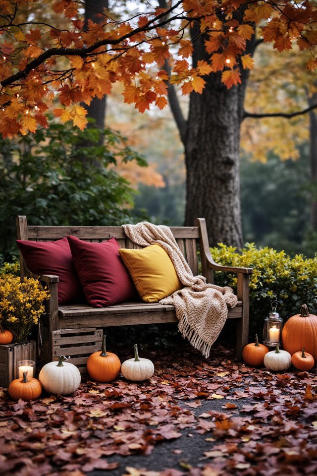 cozy autumn garden retreat