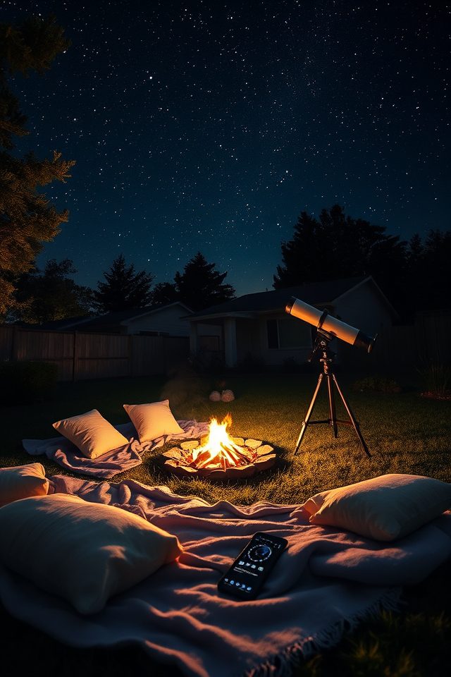 cozy celestial viewing night