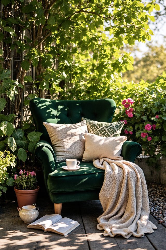 cozy chair enhances relaxation