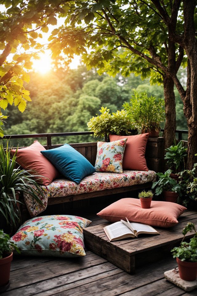 cozy outdoor cushion seating