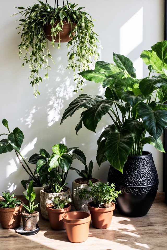 creative indoor coffee arrangements