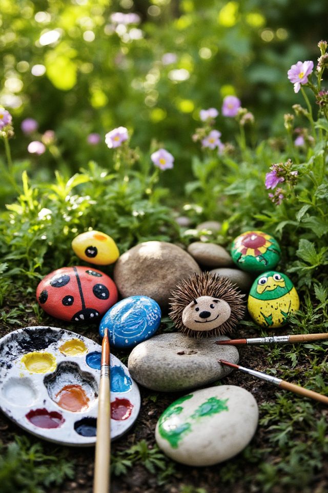 creative painted rock critters