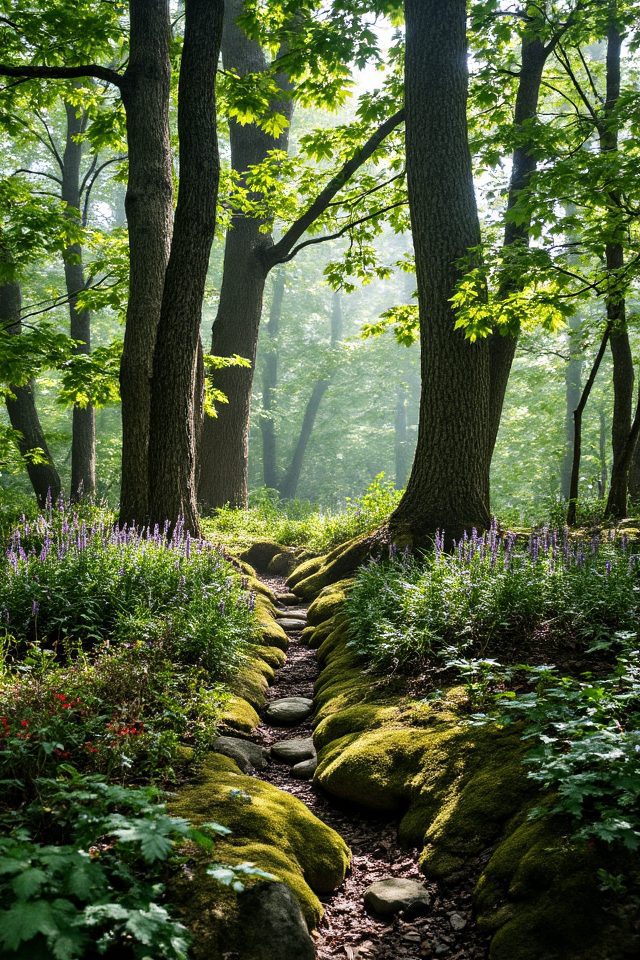 diverse miniature forest creation