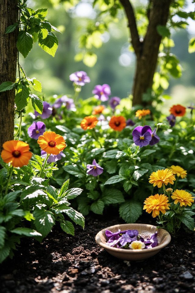 edible flower garden delight