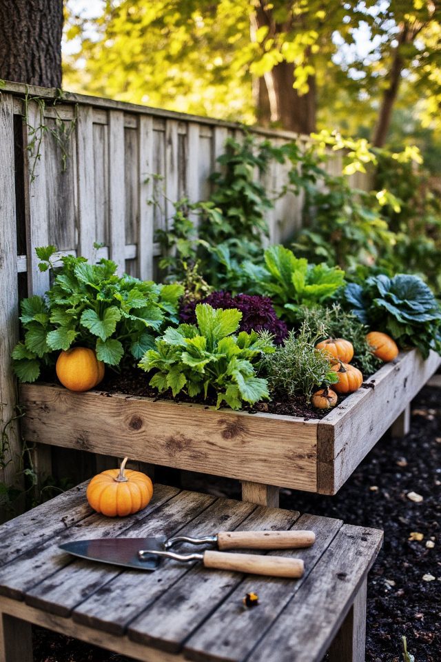 elevated beds for harvesting