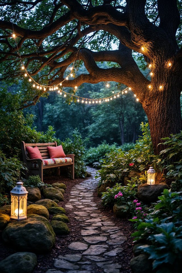 enchanting garden fairy lights
