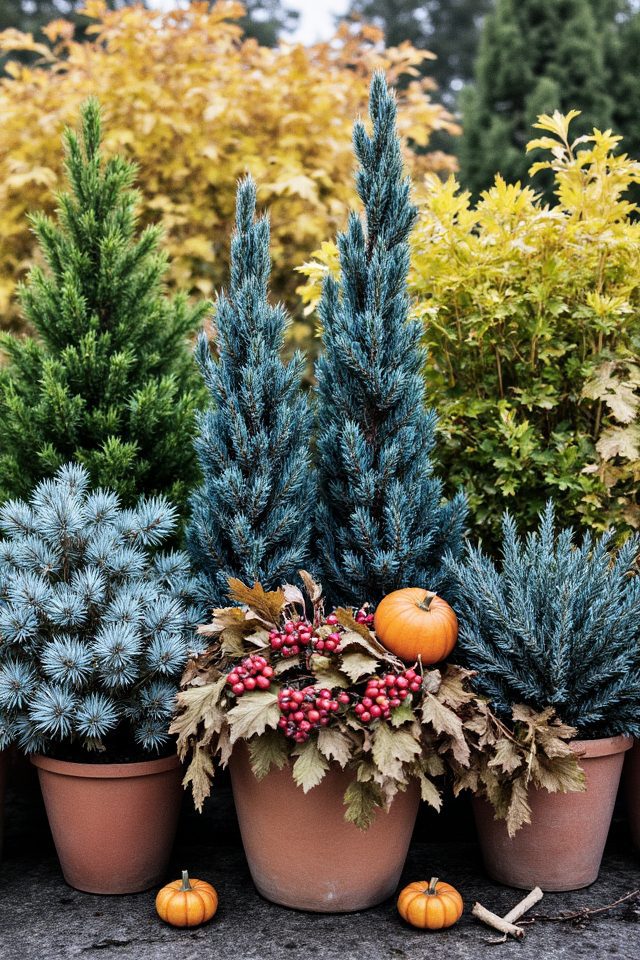 evergreens for year round beauty