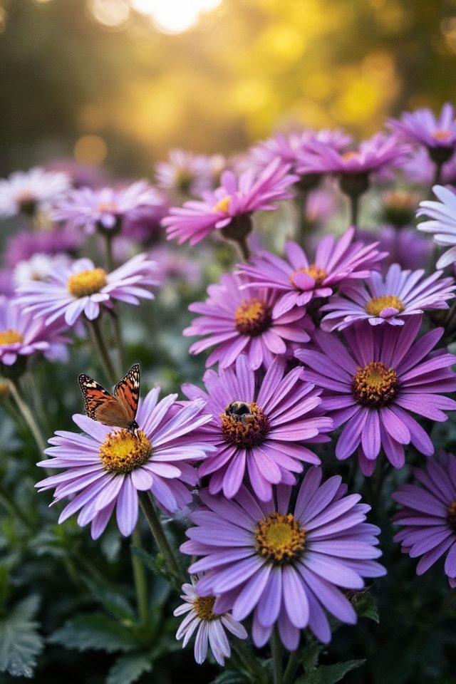 fall blooming vibrant perennials