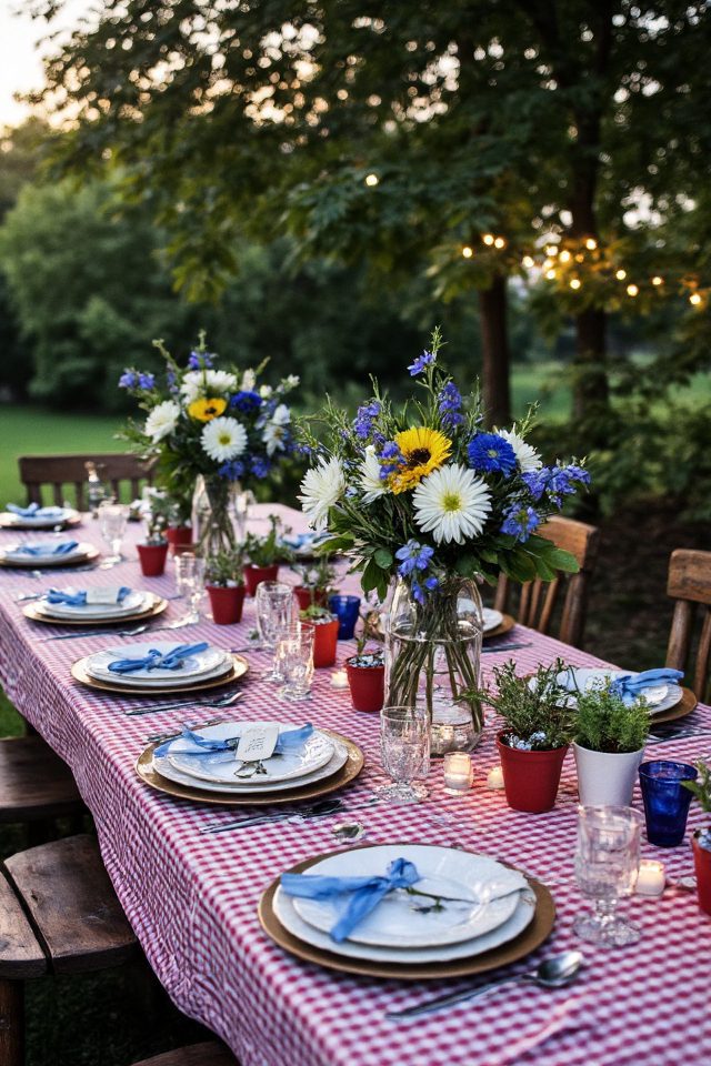 festive labor day decor