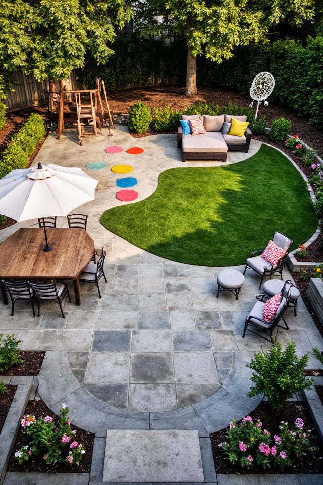 functional outdoor zones defined