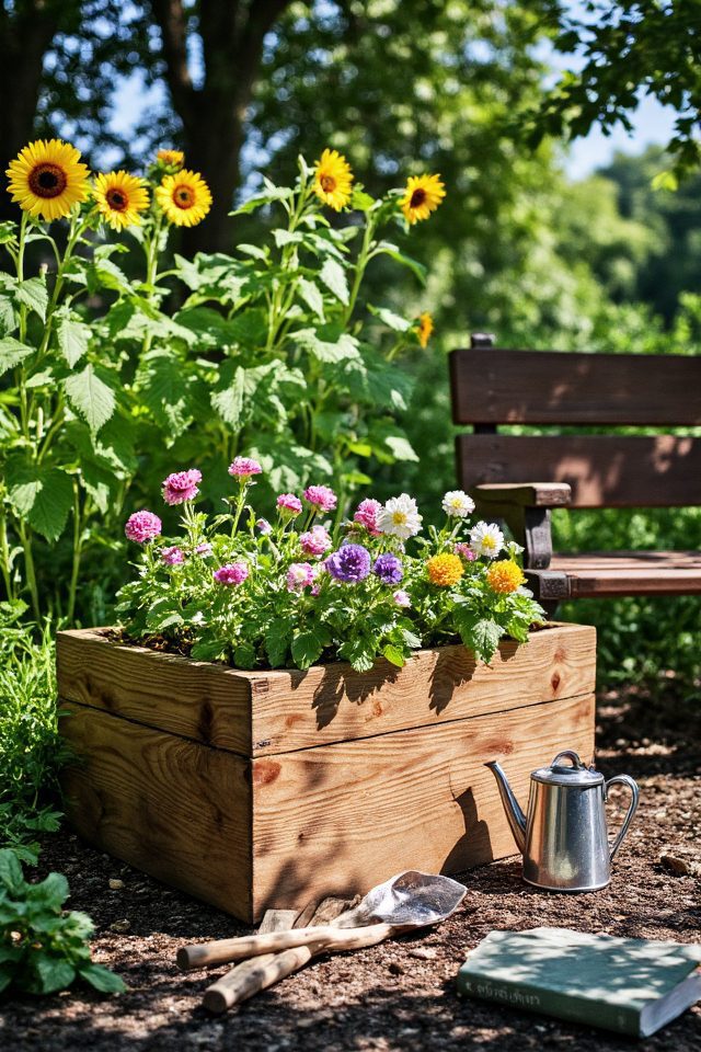 grandparents day flower bed