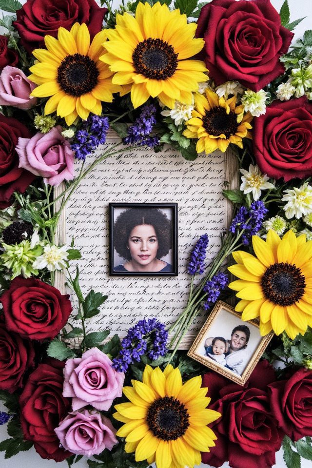 grandparents day flower collage