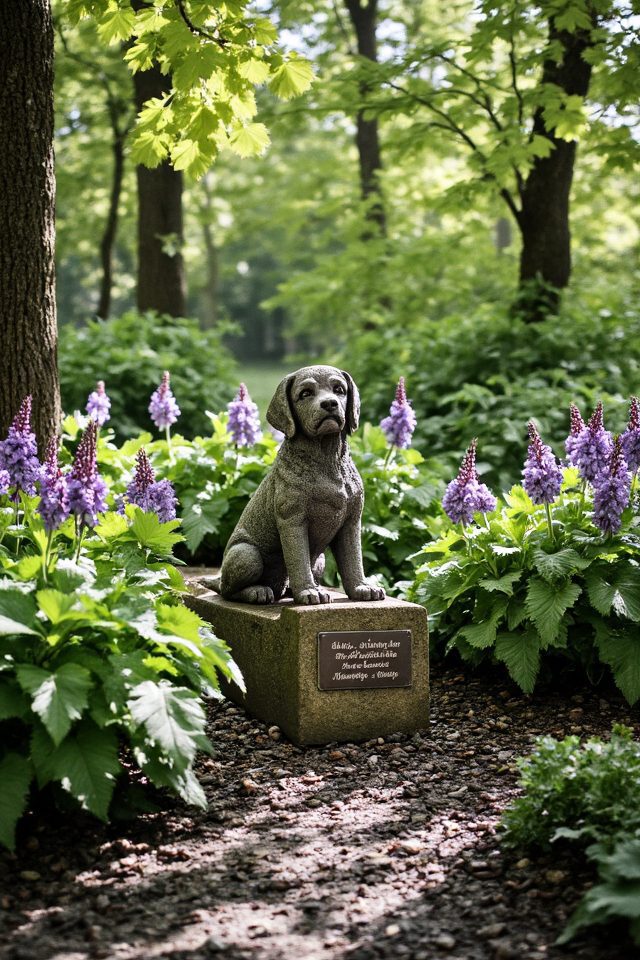 heartfelt pet memorial statues