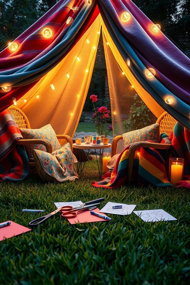 imaginative outdoor fort retreat
