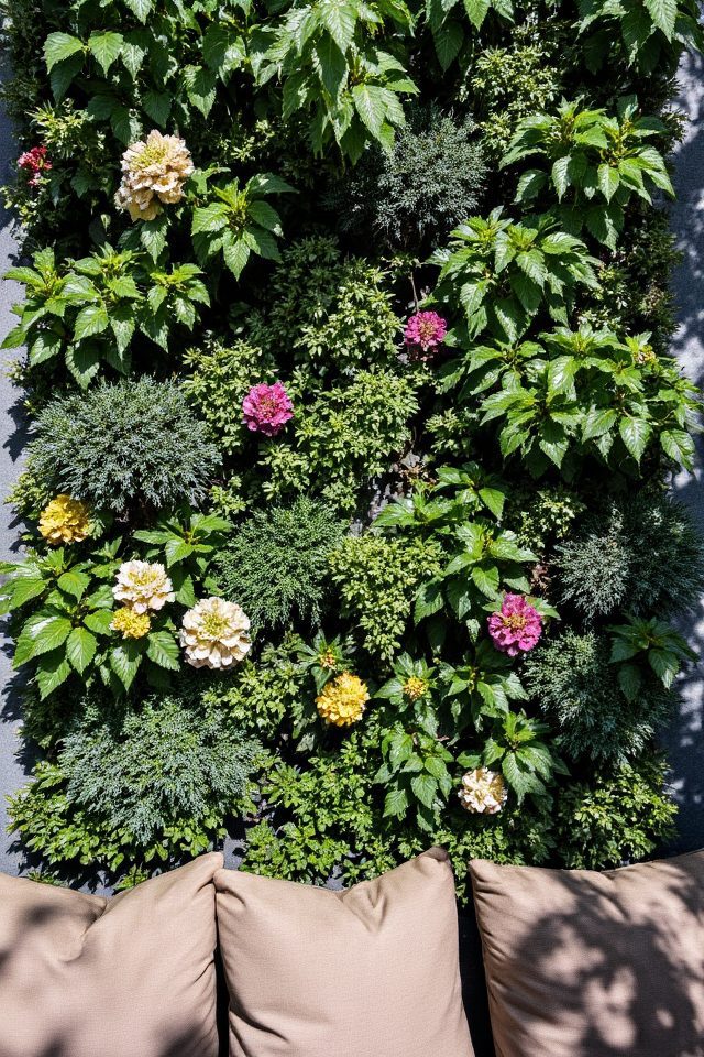 lush living vertical art