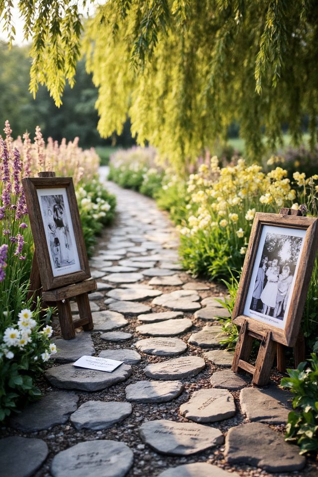 memory filled photo pathway