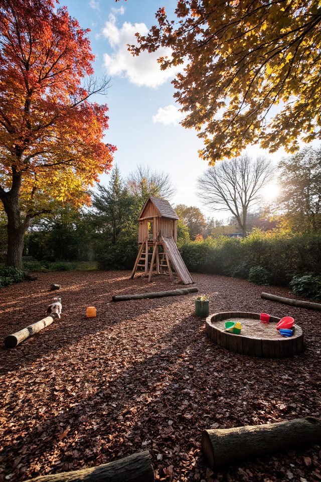 mulched play area design