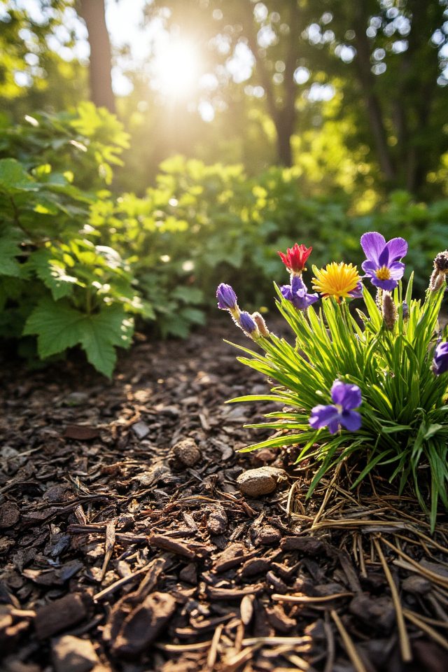 natural mulch promotes biodiversity