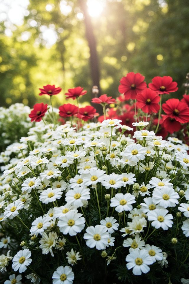 patriotic floral unity display