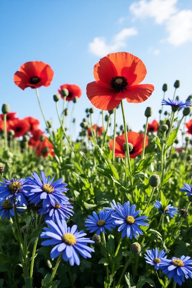 patriotic flower garden display