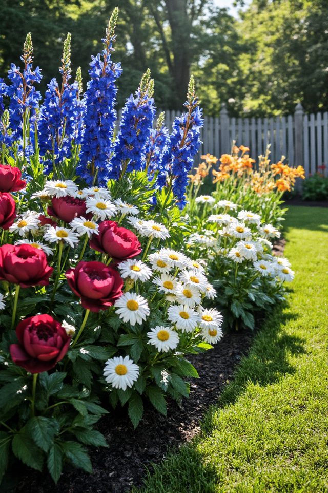 patriotic perennial flower garden