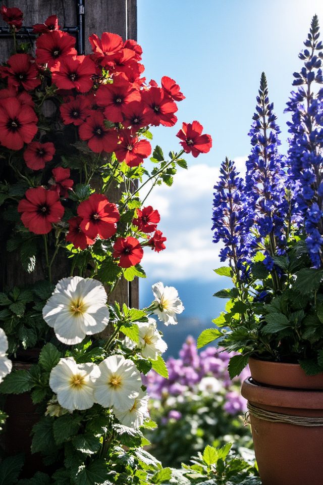 patriotic vertical garden design