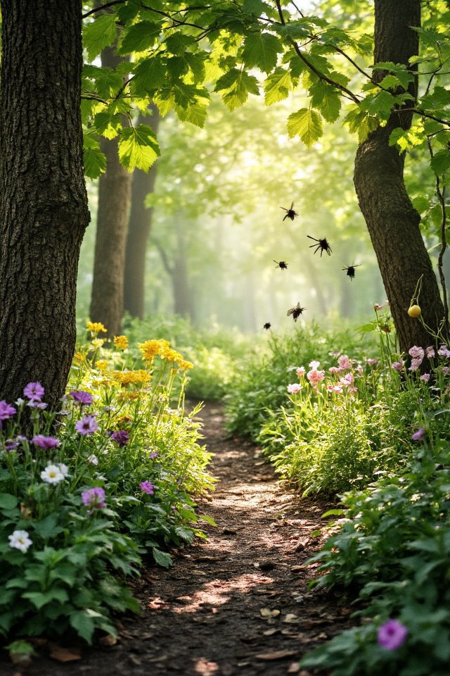 pawpaw pollinator garden pathway