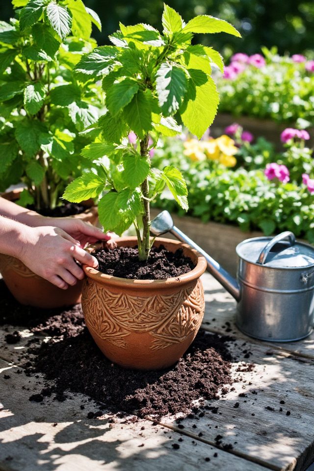 pawpaws thriving in containers