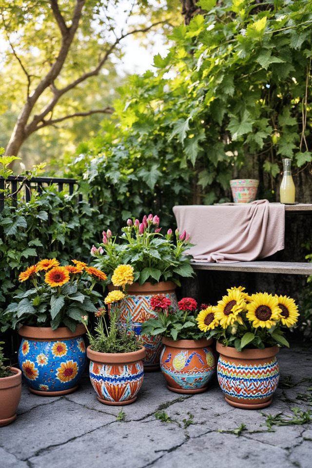 personalized diy painted planters