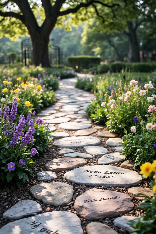 personalized family memory walkway