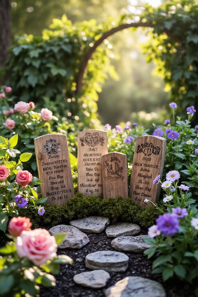 personalized memory plant markers