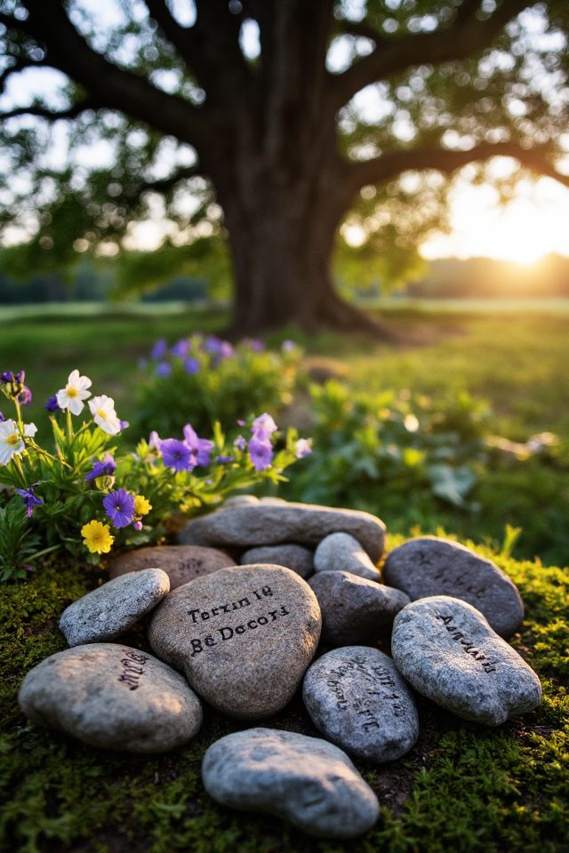 personalized pet memorial stones