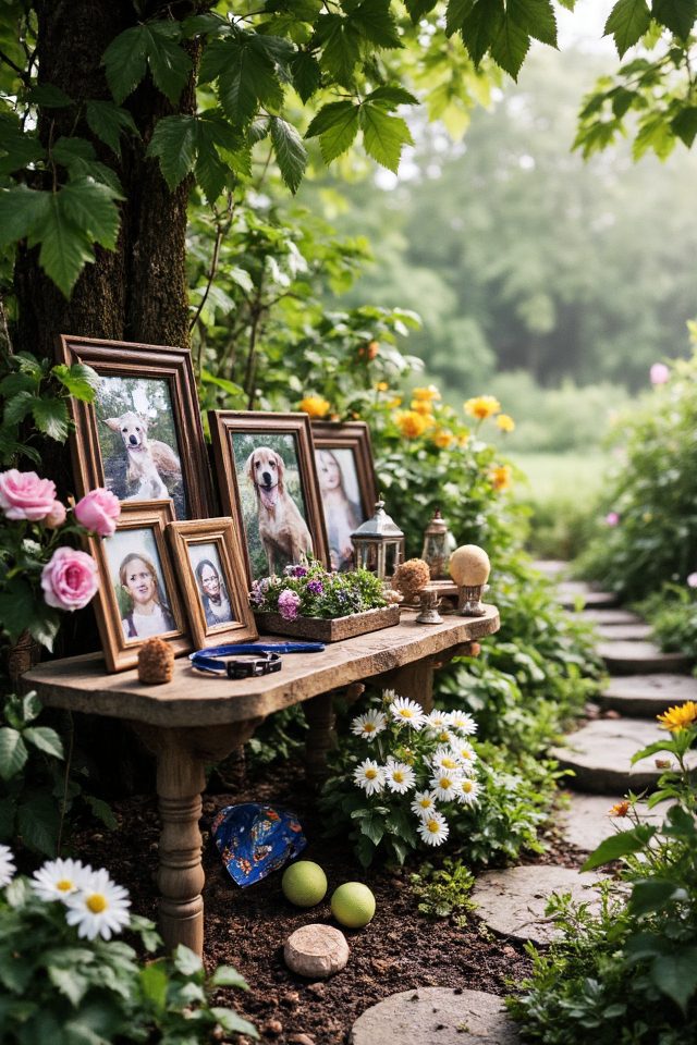 pet memorial photo display