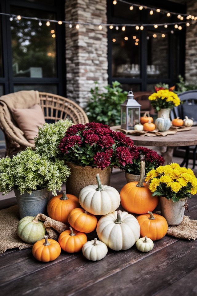 pumpkins enhance fall decor