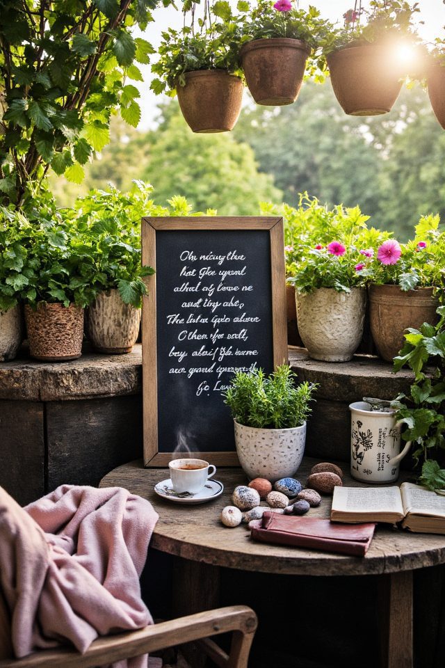 quotes enhance outdoor space