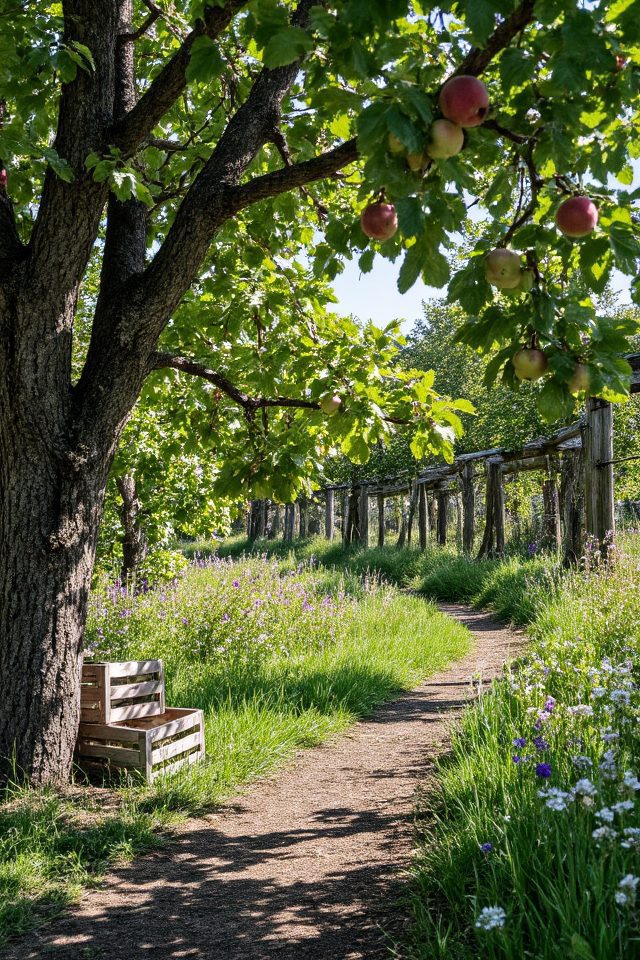 rustic heirloom apple orchard