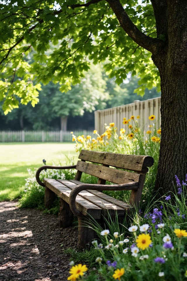 rustic log bench creation