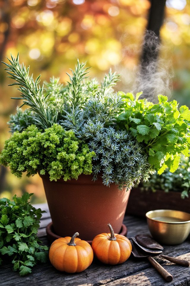 seasonal herbs enhance autumn gardening