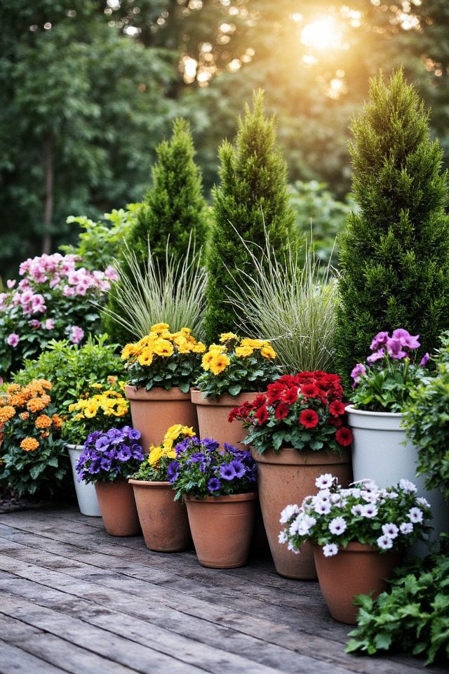 seasonal planters enhance outdoor beauty
