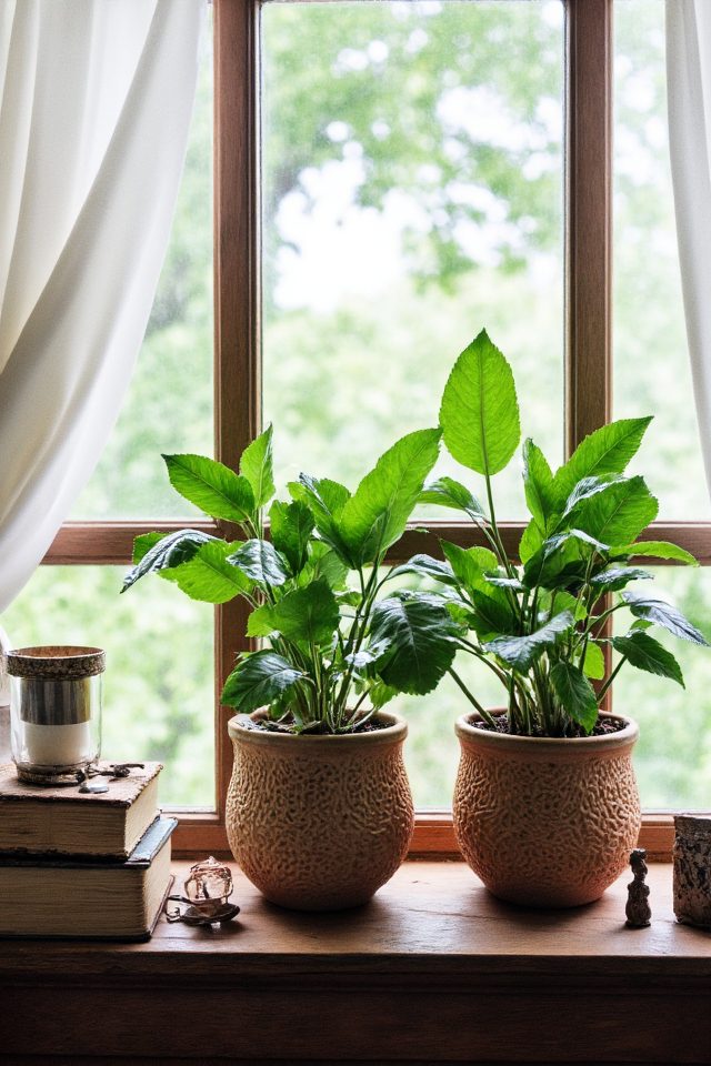 stylish coffee plant displays